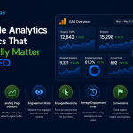 Google Analytics overview for SEO metrics