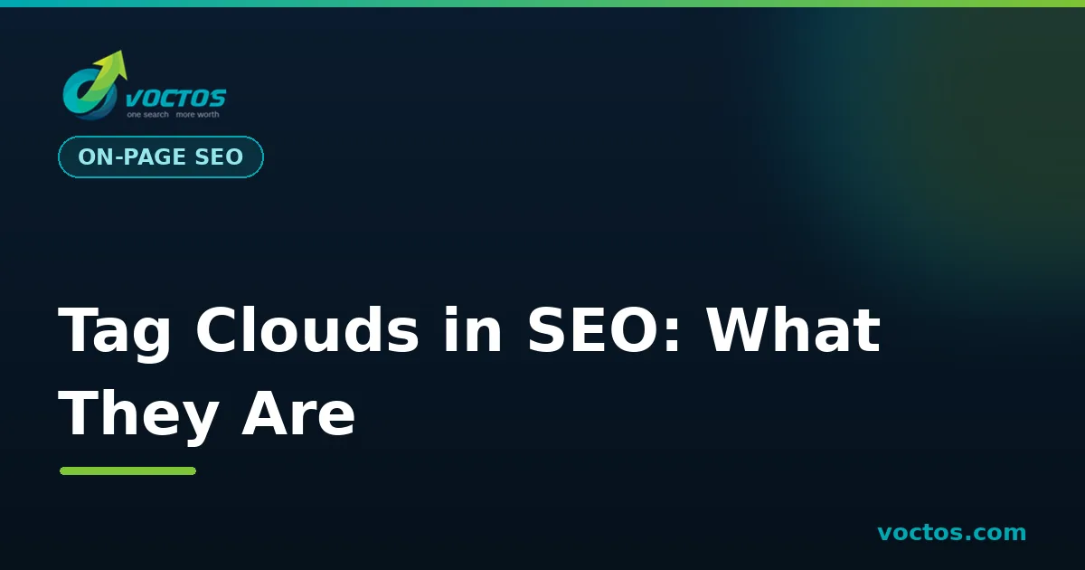 Tag clouds in SEO cover